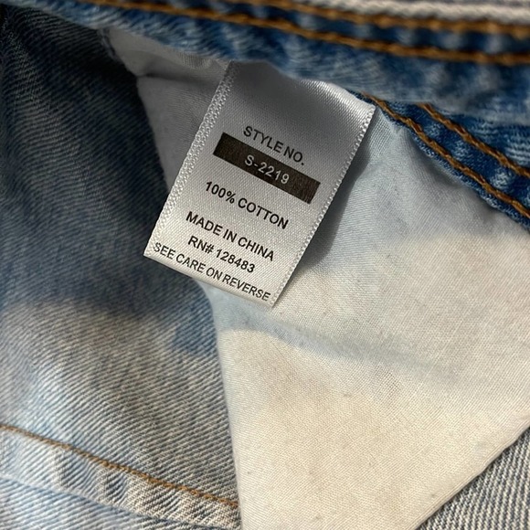 Litz denim button down mini skirt medium - Picture 4 of 5